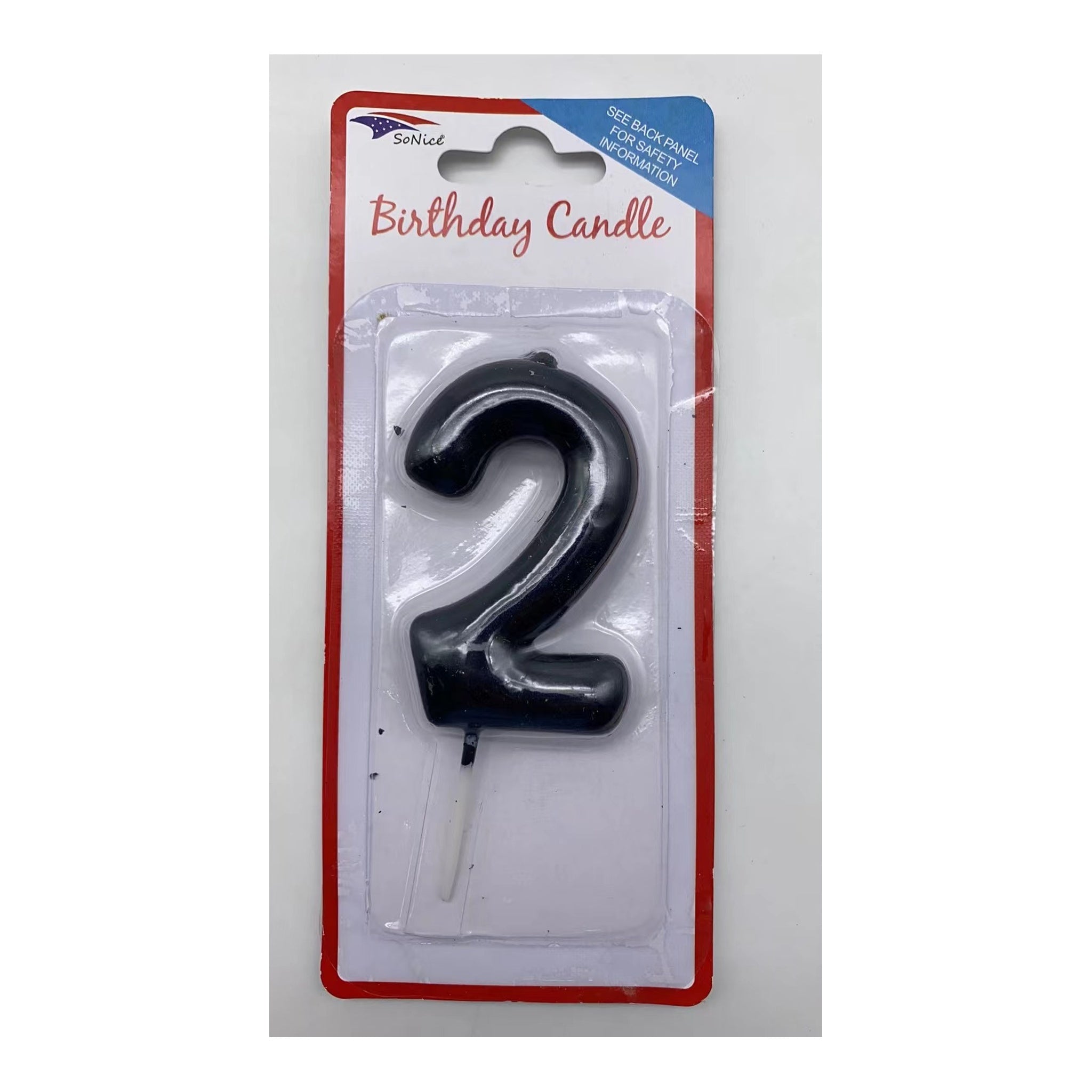 Number Candle Black 2